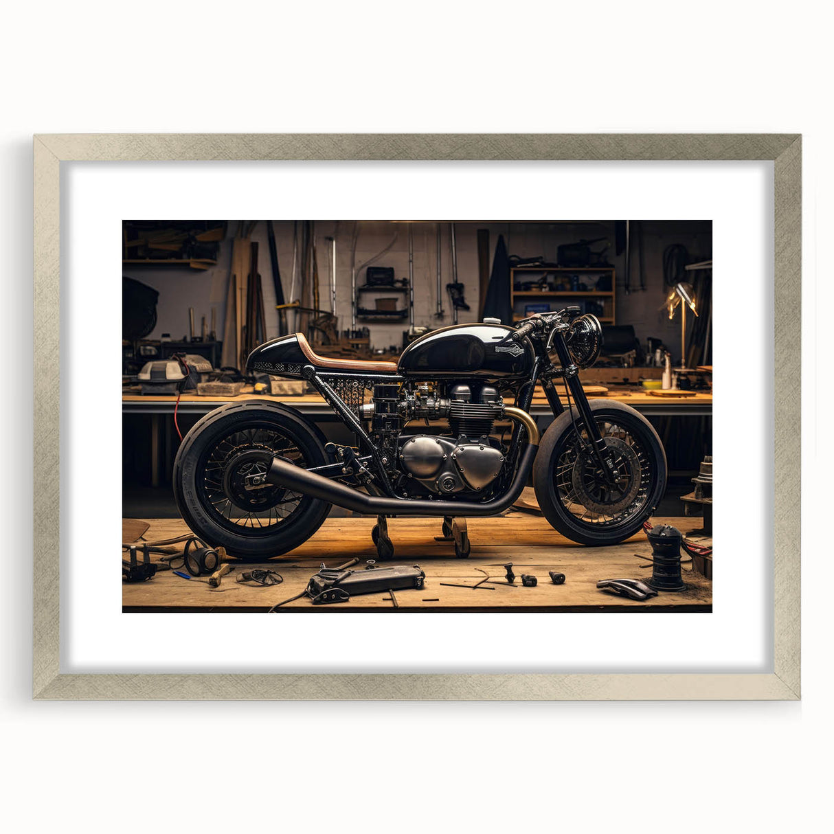 Textured abstract art print in earthy tones on canvas, suitable for enhancing a bedroom's ambiance.