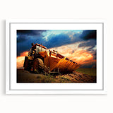 Abstract art print featuring swirling blue and white patterns on a canvas, suitable for bedroom or dining room decor.