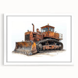 Abstract art print featuring swirling blue and white patterns on canvas.