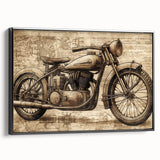 Black and white vintage poster art of a mountainous landscape, ideal for bedroom wall decor.