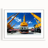 Abstract art print featuring swirls of blue and white, ideal for modern bedroom or dining room decor, on canvas.