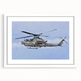 Abstract art print featuring swirling blue and gray tones on canvas, suitable for modern bedroom or dining room decor.