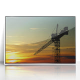 Art deco poster featuring a stylized vintage car in bold black and gold tones on canvas, suitable for nursery wall art.