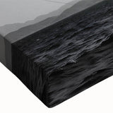 Large art canvas print of a serene landscape painting in black and white tones, ideal for bedroom wall decor.