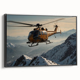 Black and white vintage poster art of a landscape, printed on canvas, suitable for bedroom wall decor.