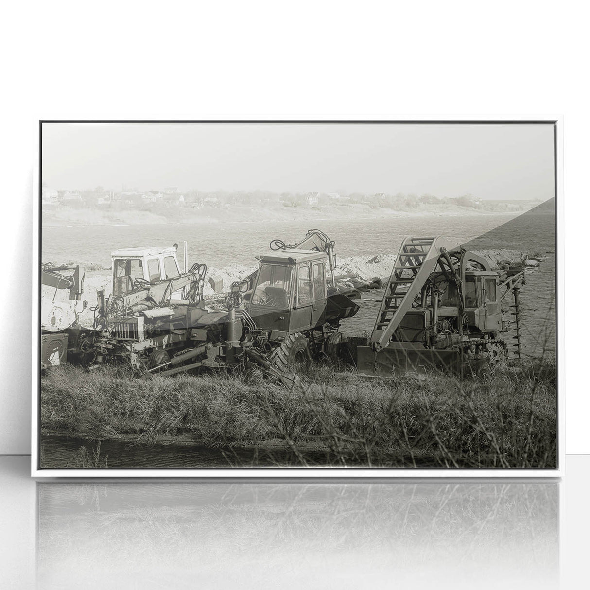 Art deco poster featuring a stylized vintage car in monochrome shades, ideal as modern art wall decor for a nursery.