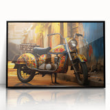 Large abstract wall art featuring geometric shapes in muted earth tones on canvas, ideal for modern living room decor.