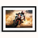 Extra large abstract art print featuring a colorful, textured design on canvas, ideal for living room wall decor.