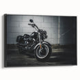 Black and white vintage poster art of a classic car, printed on canvas, suitable for bedroom wall decor.
