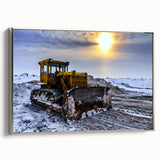 Landscape art painting of a colorful, vintage-style cityscape on black canvas, ideal for modern office decor.