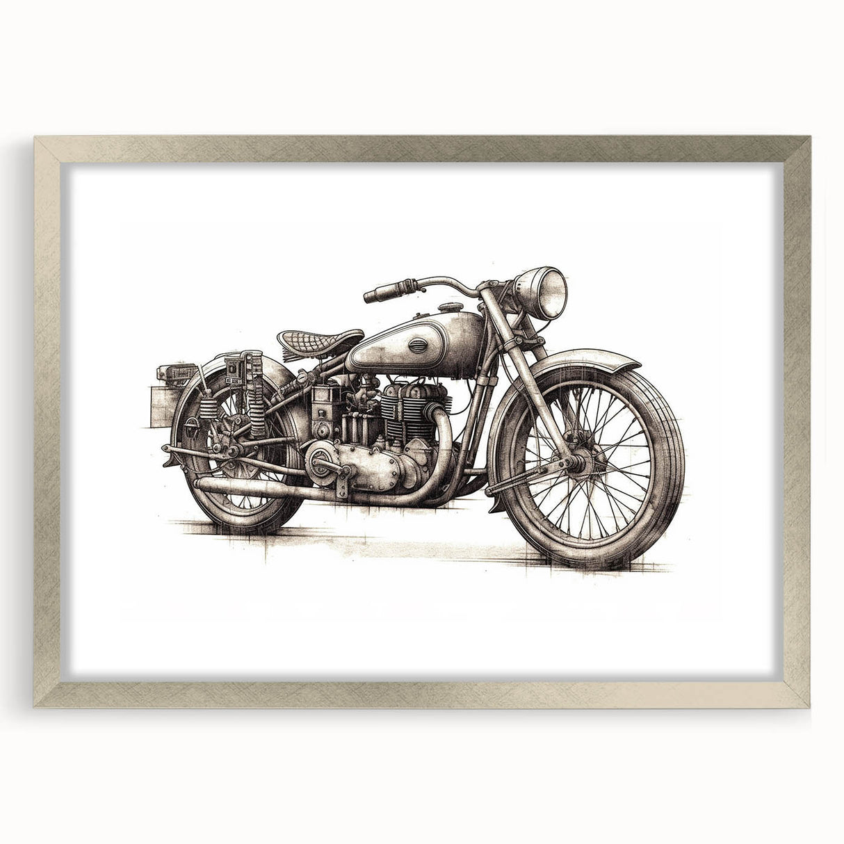 Textured abstract art print in earthy tones on canvas, suitable for bedroom decor.