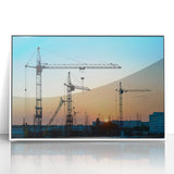 Art deco poster featuring a stylized geometric pattern in pastel shades on canvas, suitable for nursery wall art.