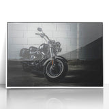 Art Deco poster featuring a streamlined car in pastel blue and pink, printed on canvas.