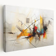 Abstract expressionist wall art featuring vibrant colors and dynamic brushstrokes on stretched canvas, showcasing a modern artistic design ideal for contemporary decor.