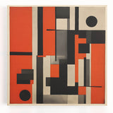 Abstract expressionist wall art on stretched canvas, featuring vibrant colors and dynamic brush strokes, ideal for modern home decor.