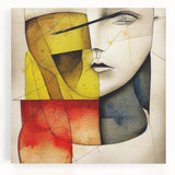 Vibrant abstract expressionist canvas wall art collection showcasing bold colors and dynamic brush strokes, perfect for modern home decor.