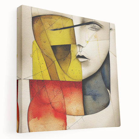 Abstract expressionist canvas wall art collection showcasing vibrant colors and dynamic brush strokes, designed for modern home decor.