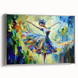 Framed abstract figurative wall art design showcasing a modern silver color palette, highlighting unique shapes and textures from a side view.