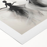 Colorful abstract figurative design wall art on rolled canvas, showcasing dynamic shapes and vibrant hues for modern interior decor.