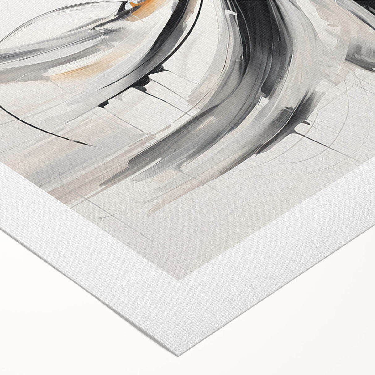 Abstract figurative wall art on rolled canvas showcasing vibrant colors and dynamic shapes, ideal for modern home decor and artistic expression.