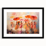 Framed abstract figurative wall art design in black, showcasing unique shapes and colors, perfect for modern home decor.