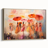 Framed abstract figurative wall art design showcasing a vibrant gold and black color scheme, perfect for modern home decor.