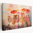 Abstract figurative wall art on stretched canvas showcasing vibrant colors and unique shapes, perfect for modern home decor and artistic expression.