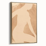 Framed abstract figurative wall art collection showcasing elegant gold accents and modern design, perfect for enhancing contemporary interiors.
