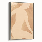 Framed abstract figurative wall art collection showcasing a silver border, highlighting colorful, dynamic shapes and patterns for modern decor.