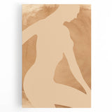 Abstract figurative wall art collection displayed on stretched canvas, featuring vibrant colors and unique shapes, ideal for modern decor.