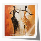 Abstract figurative wall art collection showcasing vibrant colors and fluid shapes, perfect for modern interior decor or artistic expression.