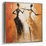 Framed abstract figurative wall art in silver, showcasing dynamic shapes and textures, perfect for modern decor in any living space.