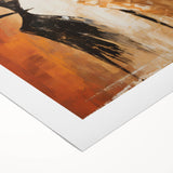 Abstract figurative wall art design on rolled canvas, showcasing vibrant colors and dynamic shapes, perfect for contemporary decor.