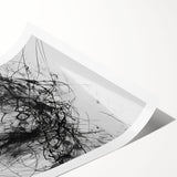 Abstract figurative wall art print showcasing vibrant colors and dynamic shapes, rolled for easy framing, perfect for modern decor.