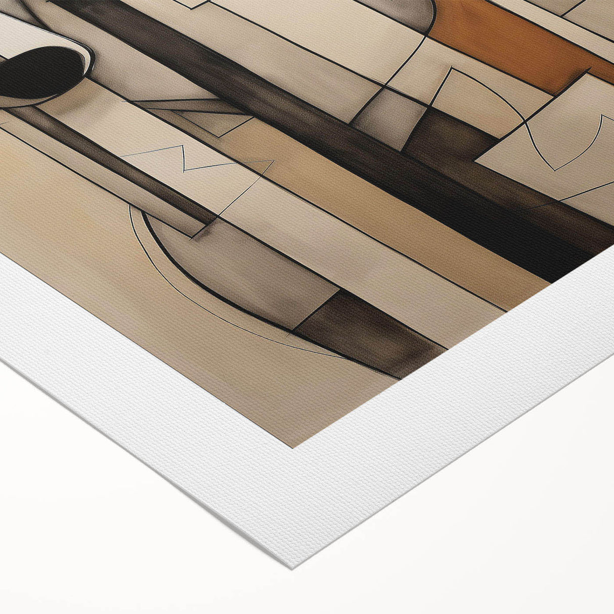 Abstract figurative wall art on rolled canvas showcasing vibrant colors and dynamic shapes, ideal for modern interior decor. Packaged securely for safe delivery.
