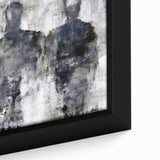 Close-up of an abstract figurative wall art design showcasing vibrant colors and fluid shapes, elegantly framed for modern decor.