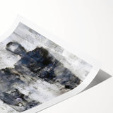 Abstract figurative wall art print showcasing vibrant colors and flowing shapes, rolled and ready for framing, ideal for modern decor.