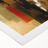 Abstract figurative wall art on rolled canvas, showcasing vibrant colors and dynamic shapes, perfect for modern decor and artistic expression.