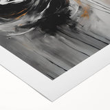 Abstract figurative design wall art on rolled canvas showcasing vibrant colors and dynamic shapes, ideal for modern home decor.