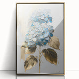 Framed abstract floral wall art design in gold acrylic, showcasing vibrant colors and elegant patterns, ideal for modern decor.