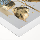 Abstract floral wall art design on rolled canvas, showcasing vibrant colors and intricate patterns, perfect for modern home decor.