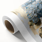 Vibrant abstract floral design wall art on rolled canvas, showcasing colorful blooms and intricate patterns, perfect for home decor.