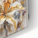 Close-up of vibrant abstract floral wall art design featuring rich colors and intricate details, perfect for modern home decor.