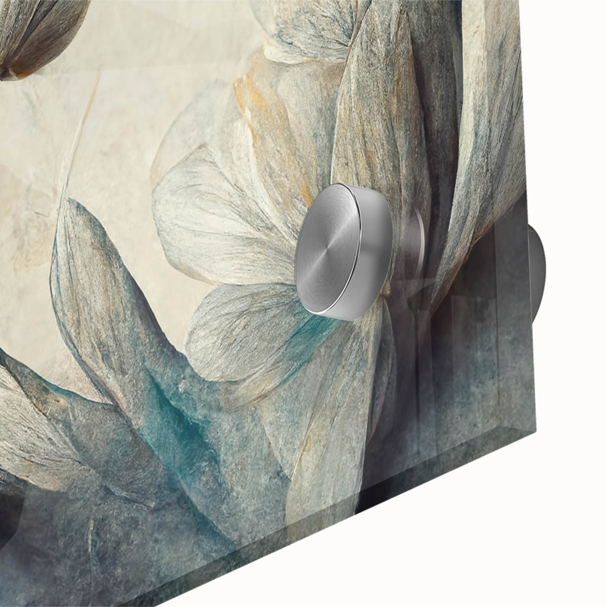 Close-up of an abstract floral wall art design featuring vibrant colors and intricate details, ideal for modern home decor and artistic expression.