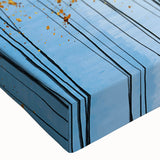 Close-up of an abstract floral design on stretched canvas wall art, showcasing vibrant colors and intricate details suitable for modern decor.