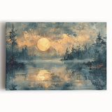 Abstract canvas wall art collection showcasing vibrant landscapes with rich colors and dynamic brushstrokes, perfect for modern home decor.