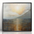 Abstract Nature Prints - Golden Sunset Over Calm Sea Wall Art