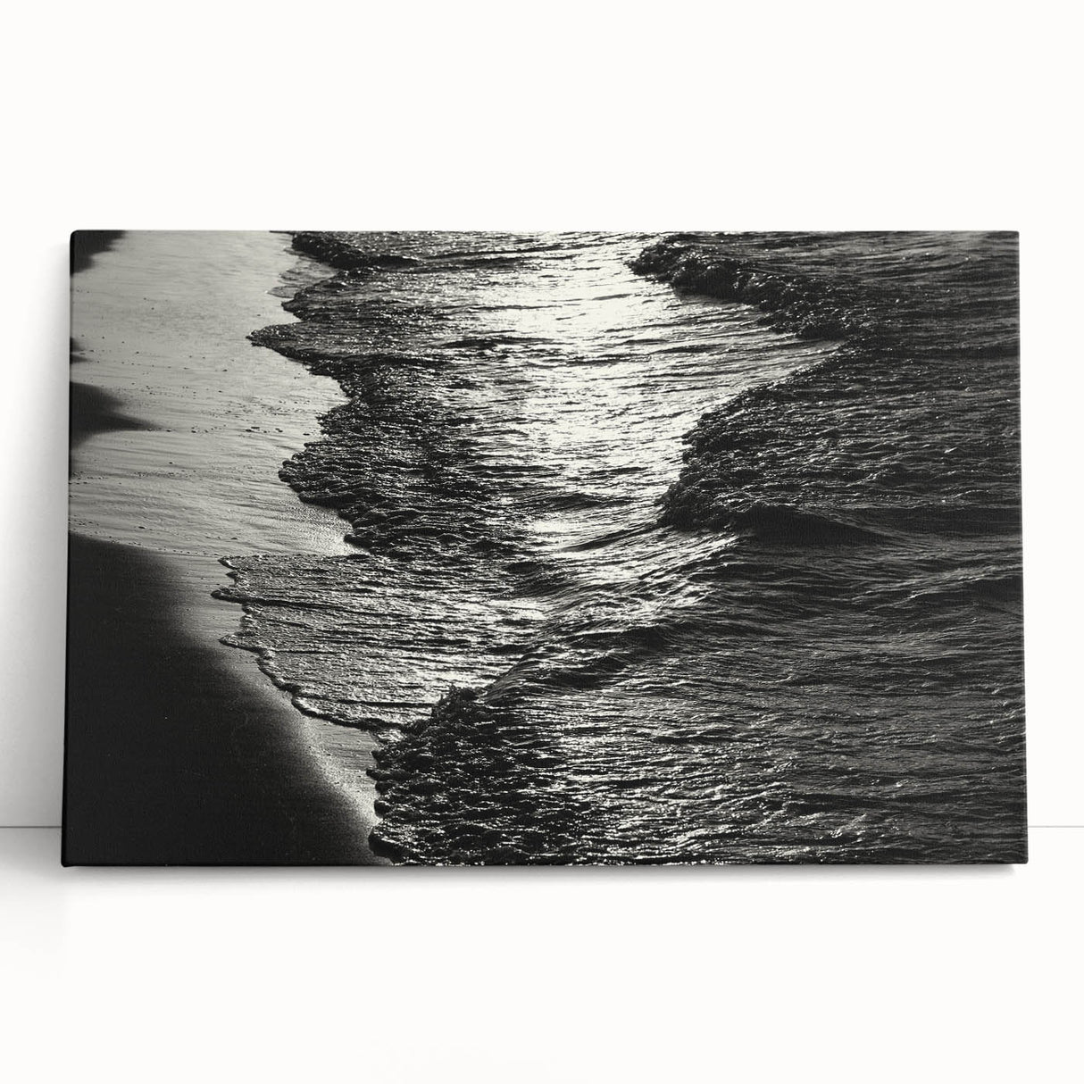 Stretched canvas wall art collection showcasing vibrant abstract landscapes in bold colors, perfect for modern home decor and artistic touch.