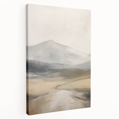 Abstract landscape wall art collection featuring vibrant colors and fluid shapes on stretched canvas, ideal for modern home d��cor.