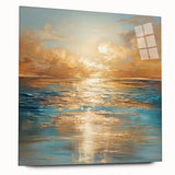 Abstract landscape wall art collection displayed in acrylic glass, featuring vibrant colors and fluid designs that enhance modern decor.